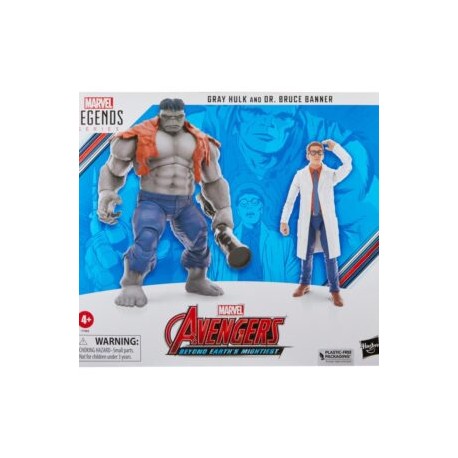 PREVENTA: Avengers 60th Anniversary Marvel Legends Gray Hulk and Dr. Bruce Banner